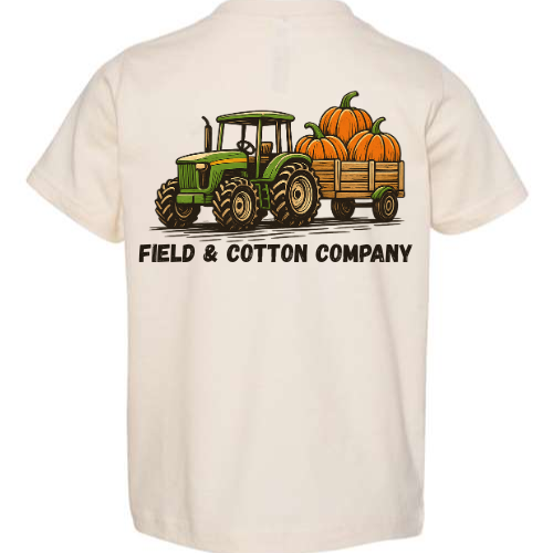 PUMPKIN PULLING TRACTOR T-SHIRT