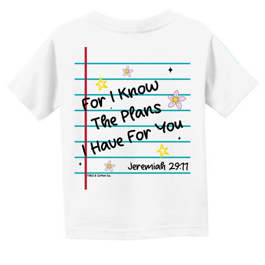 FOR I KNOW THE PLANS T-SHIRT