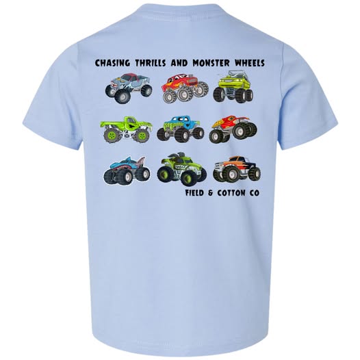 CHASING THRILLS AND MONSTER WHEELS T-SHIRT