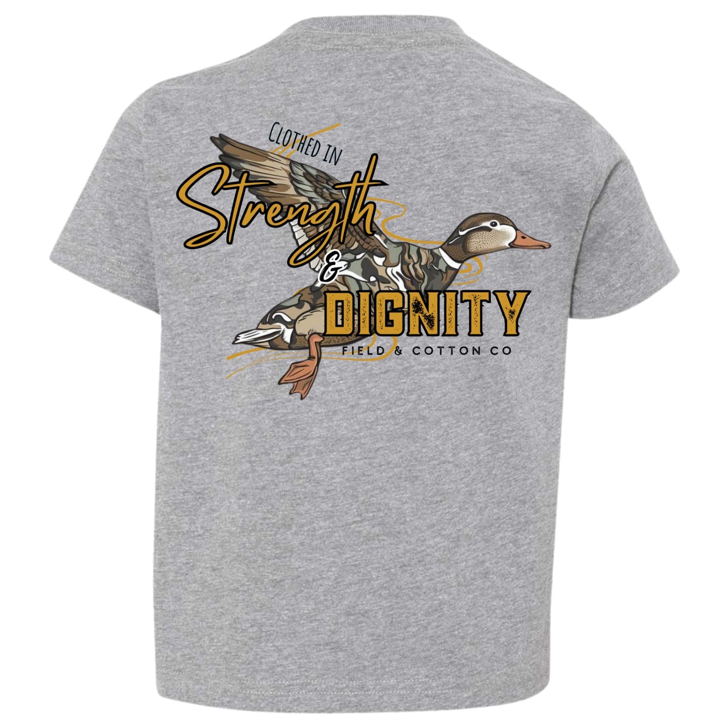 CLOTHED IN STRENGTH & DIGNITY T-SHIRT