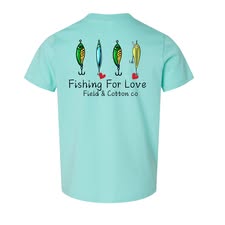 FISHING FOR LOVE VALENTINES T-SHIRT