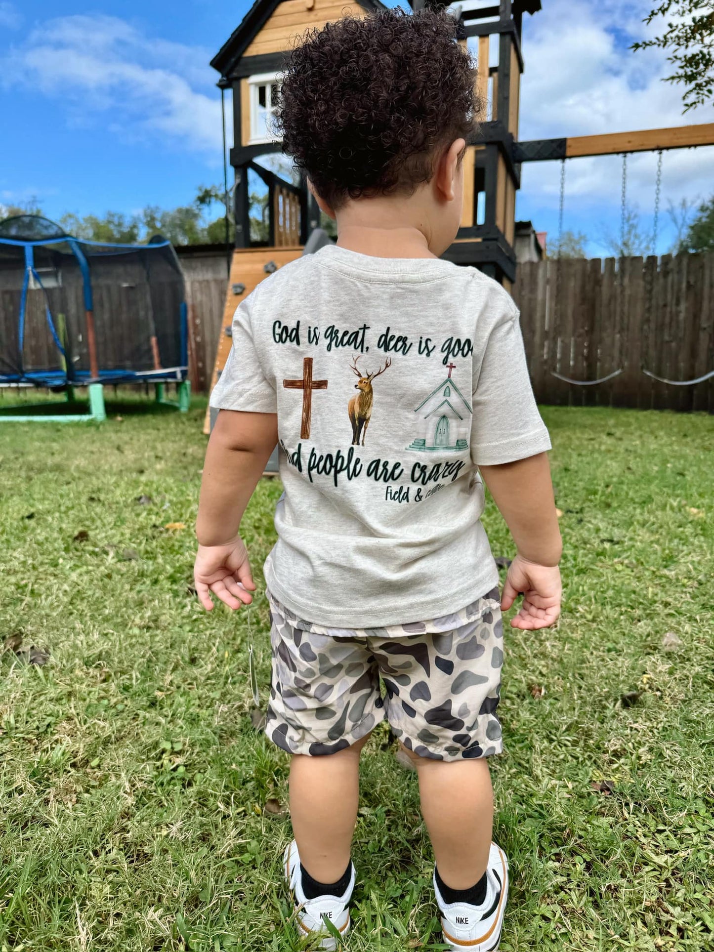 GOD IS GREAT DEER IS GOOD T-SHIRT