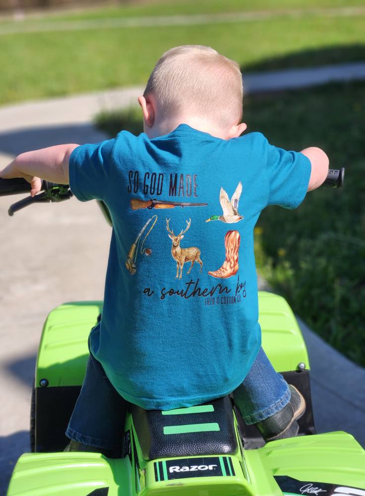 SO GOD MADE A SOUTHERN BOY T-SHIRT