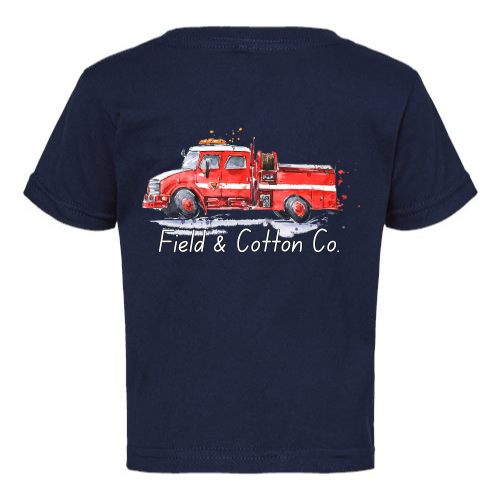 WATERCOLOR FIRETRUCK T-SHIRT