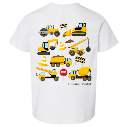 CONSTRUCTION TRUCK JUMBLE T-SHIRT
