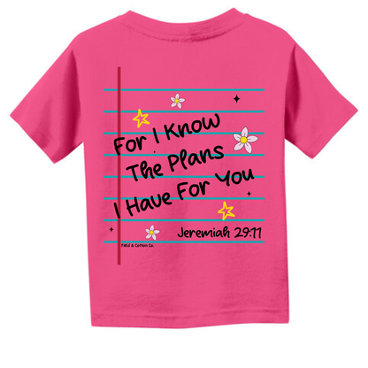 FOR I KNOW THE PLANS T-SHIRT