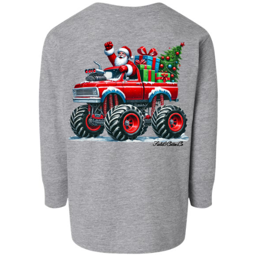 MONSTER TRUCK SANTA CHRISTMAS T-SHIRT