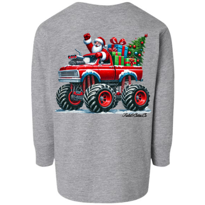 MONSTER TRUCK SANTA CHRISTMAS T-SHIRT