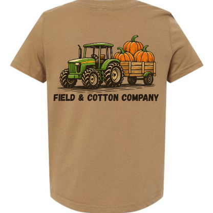 PUMPKIN PULLING TRACTOR T-SHIRT