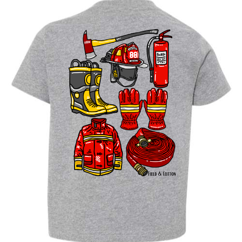 FIREMAN EQUIPMENT JUMBLE T-SHIRT