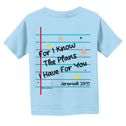 FOR I KNOW THE PLANS T-SHIRT