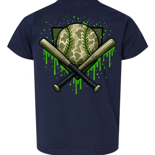 CAMO BASEBALL DRIP T-SHIRT
