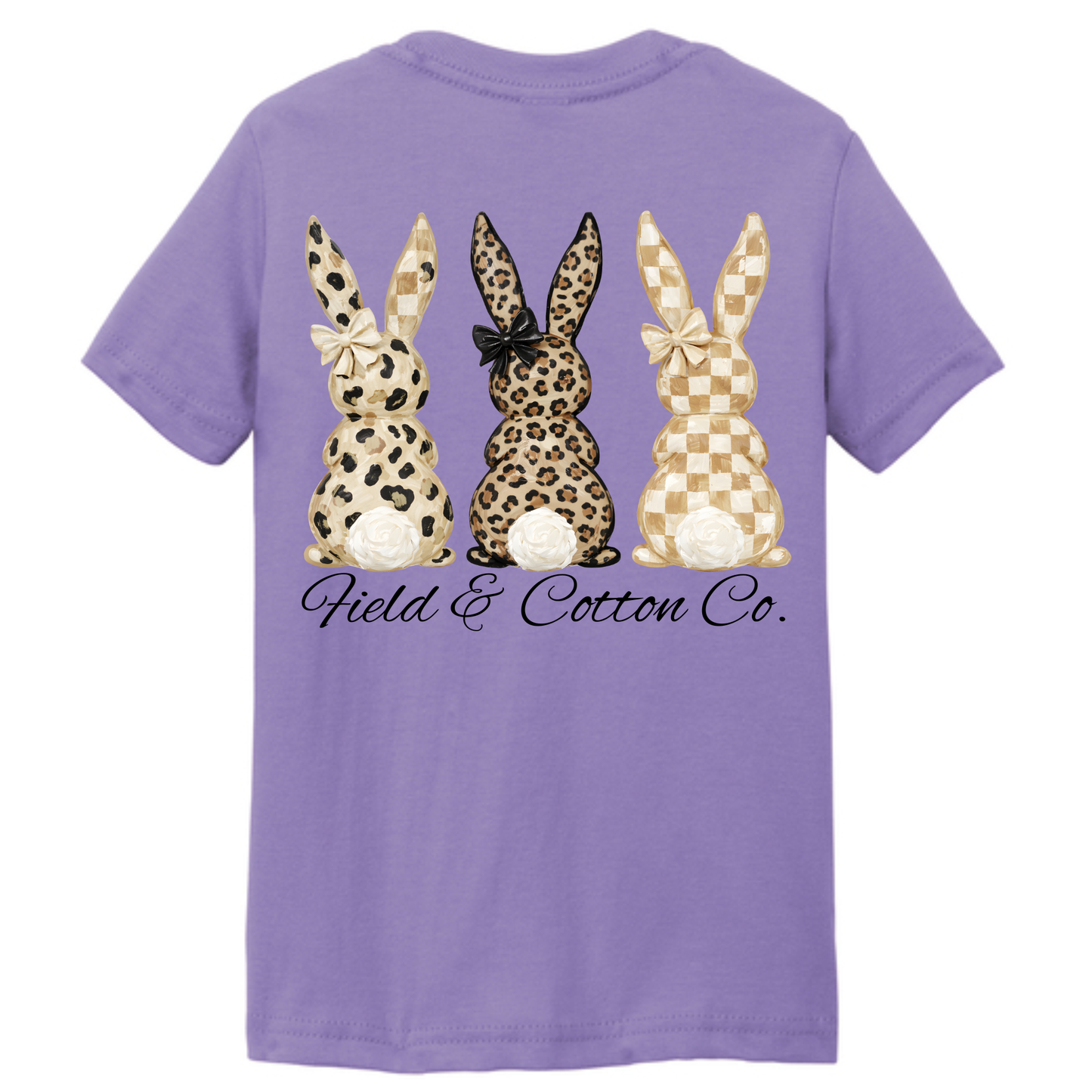 LEOPARD PRINT EASTER BUNNY T-SHIRT
