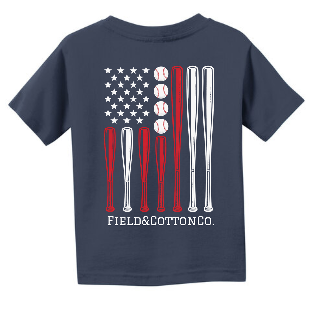 PATRIOTIC BASEBALL T-SHIRT