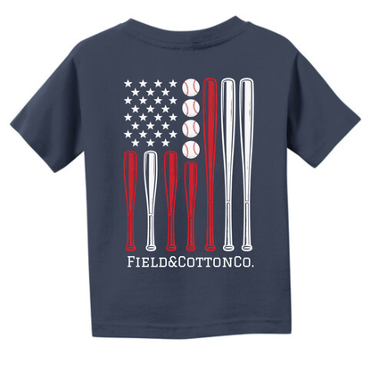 PATRIOTIC BASEBALL T-SHIRT