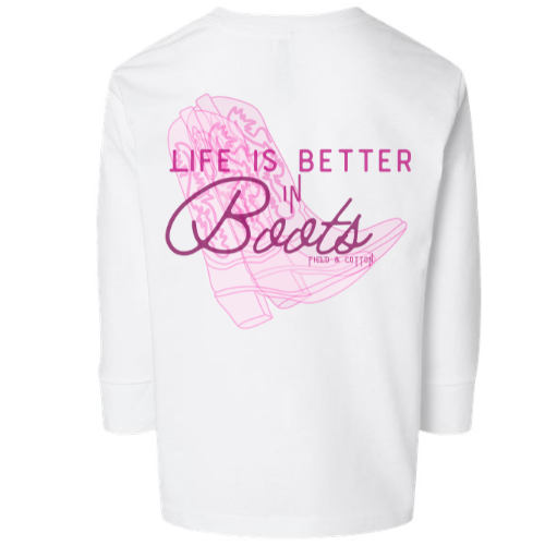 LIFE IS BETTER IN BOOTS T-SHIRT