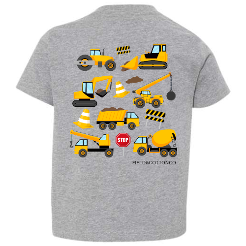 CONSTRUCTION TRUCK JUMBLE T-SHIRT