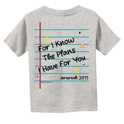 FOR I KNOW THE PLANS T-SHIRT