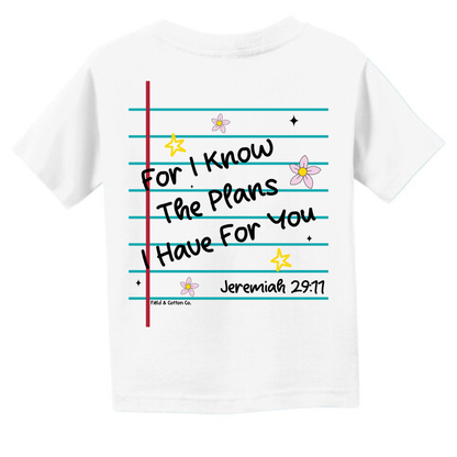 FOR I KNOW THE PLANS T-SHIRT