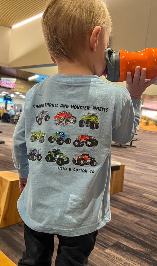 CHASING THRILLS AND MONSTER WHEELS T-SHIRT