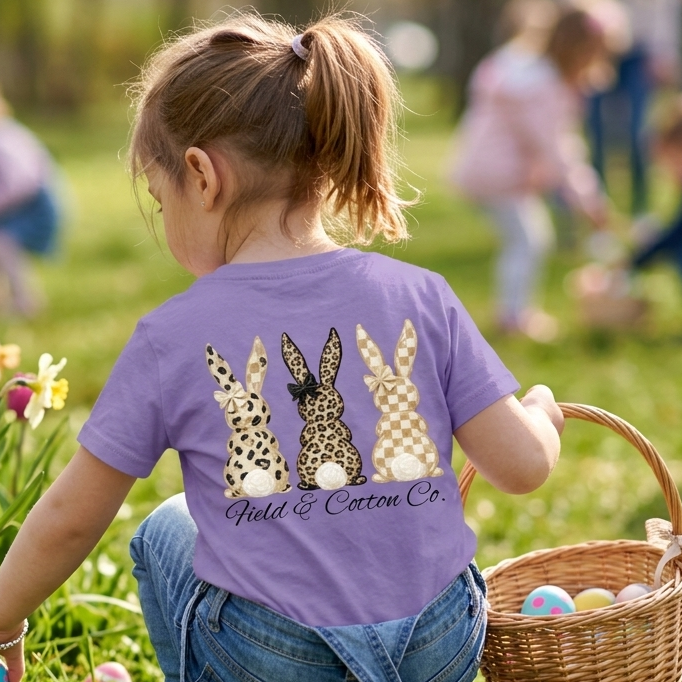 LEOPARD PRINT EASTER BUNNY T-SHIRT