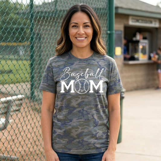 BASEBALL MOM (FRONT) T-SHIRT (ADULT)