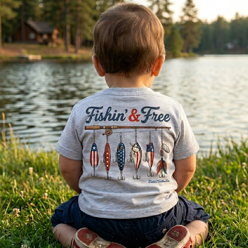 FISHIN' AND FREE T-SHIRT