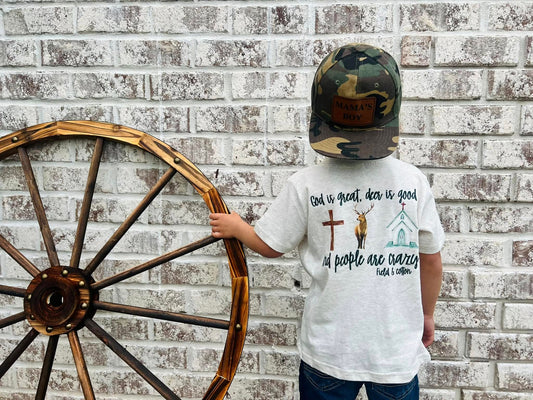 GOD IS GREAT DEER IS GOOD T-SHIRT