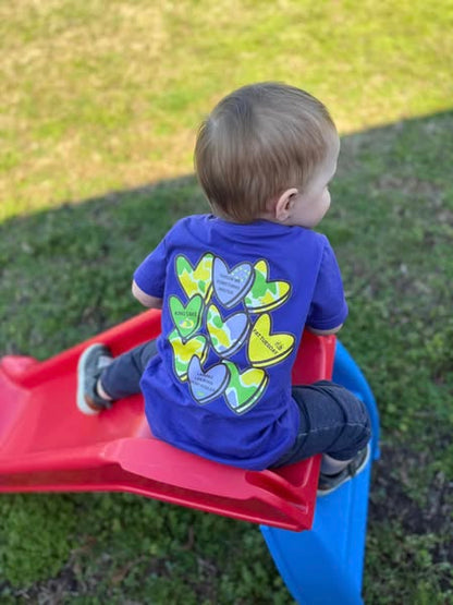MARDI GRAS HEARTS T-SHIRT