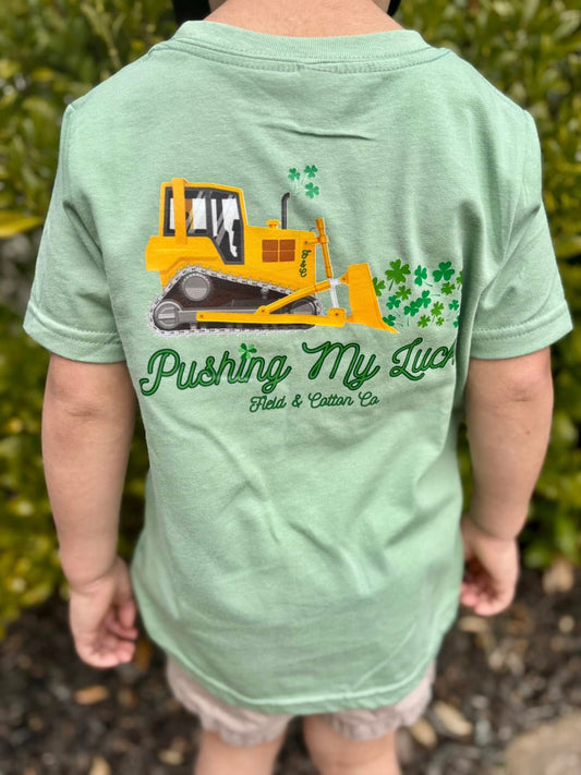 PUSHING MY LUCK - ST PATRICKS DAY T-SHIRT