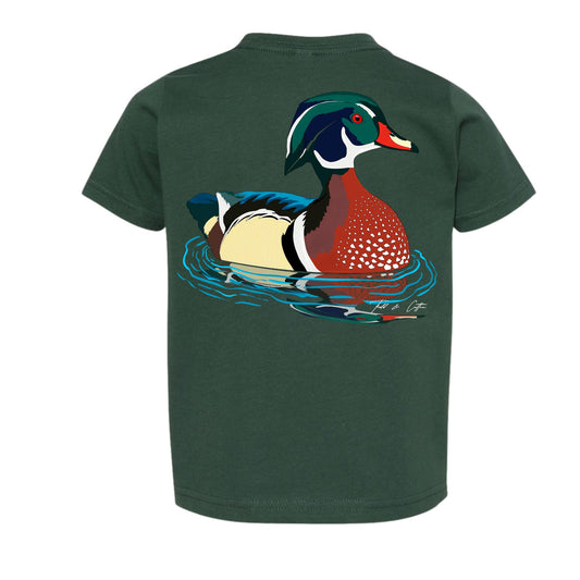 SWIMMING WOOD DUCK T-SHIRT