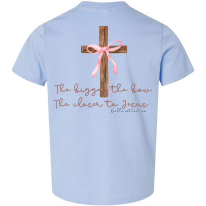 THE BIGGER THE BOW, THE CLOSER TO JESUS T-SHIRT